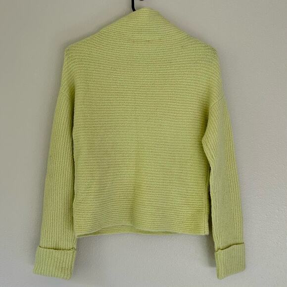 daily rituals high neck cuffed sleeve stretch soft knit yellow sweater s… - Picture 6 of 10